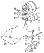 52127970 - Service Brakes: Brake Valve Bracket, Mounting for Mopar Image