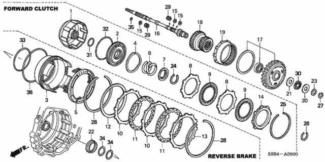 AT Input Shaft - Forward Clutch for 2005 Honda Civic #0