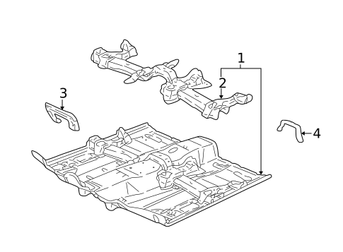 Floor & Rails for 2001 Saturn L300 #0