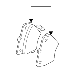 446620090 - : Brake Pads Rear for Toyota Image