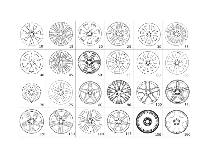 2104010326 - Wheels: Annular Spring for Mercedes-Benz: 180C, C230, C240, C250, C280, C300, C32 AMG, C320, C350, C55 AMG, E430 Image image