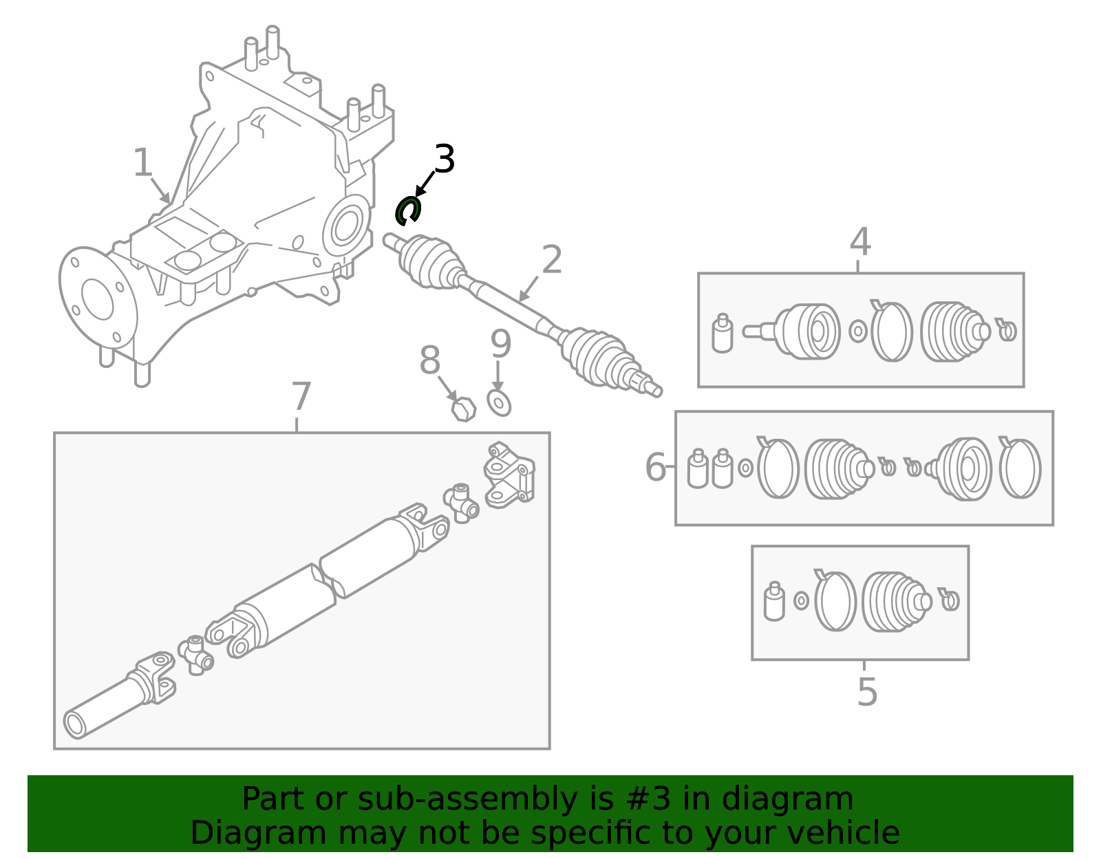 G054-25-421 - Drive Axle Shaft Lock C-Clip - 1990-2025 Mazda