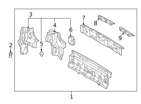 Rear Body for 2019 Toyota Sienna #0