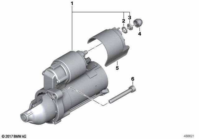 12417712231 - Engine Electrical System: Starter - Valeo for BMW-Motorrad Image image