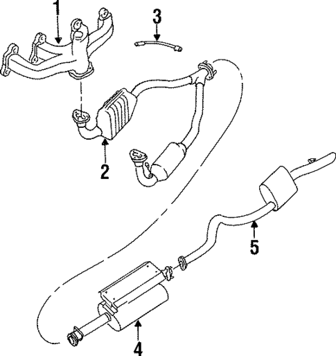 Exhaust Components for 1997 Land Rover Defender 90 #0