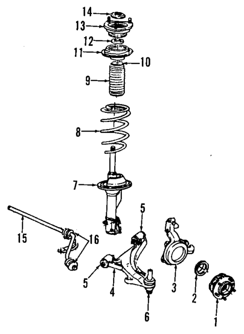 Suspension Components for 1988 Dodge Caravan #1