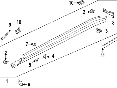 Exterior Trim - Pillars for 2025 Porsche Panamera #0