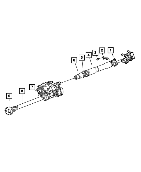 Propeller Shaft for 2002 Jeep Liberty #0