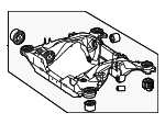 2973500901 - Suspension: Suspension Cross-member for Mercedes-Benz Image