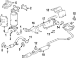 181996MAJ00 - : Converter Stay for Honda: Accord, Civic, CR-V Image