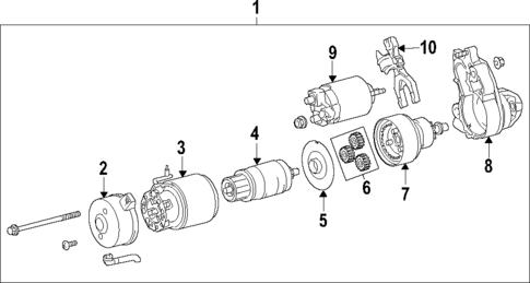 Starter for 2014 Lexus IS F #0