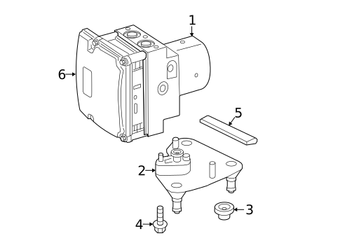 ABS Components for 2006 Mercedes-Benz G55 AMG #0