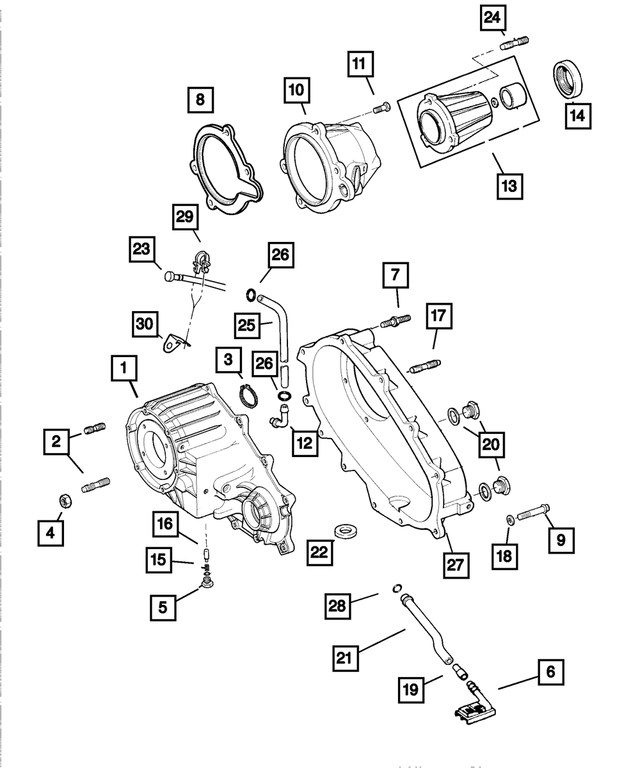 HFV00516 - Transfer Case Model 233 [DHT]: Fuel And Vapor Hose for Mopar Image