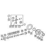 5134410AA - Rear Axle: Side Gear Thrust Washer for Mopar Image image
