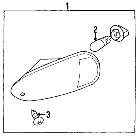 Bulbs - Chassis for 1994 Mitsubishi 3000GT #1