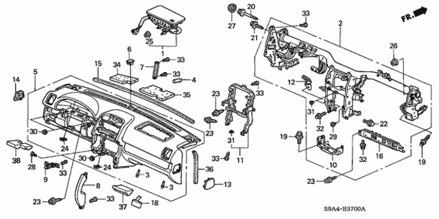 Instrument Panel for 2003 Honda CR-V #0