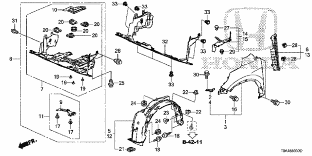 Front Fenders for 2016 Honda CR-V #0