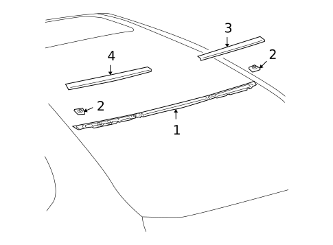 High Mounted Stop Lamp for 2007 Lexus LS460 #0