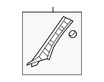 622200C060E0 - Body: Windshield Pillar Trim for Toyota Image