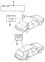 91531AA720 - Body: Caution Label for Subaru Image