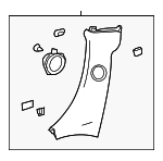 20814850 - Body: Quarter Pillar Trim for Pontiac: Solstice Image