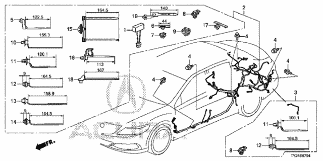 Wire Harness (5) for 2020 Acura RLX #0