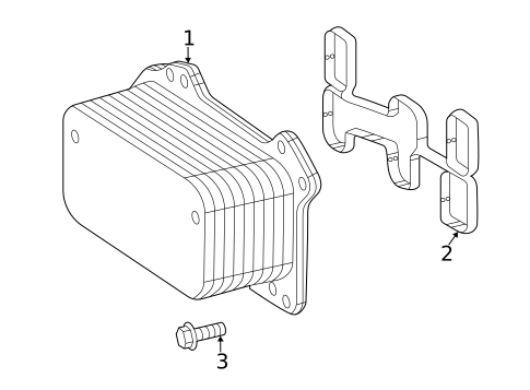 Engine Oil Cooler for 2021 Mercedes-Benz E350 #0