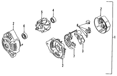 Alternator for 1990 Isuzu Impulse #0