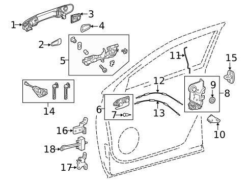 Front Door for 2024 Toyota Venza #2