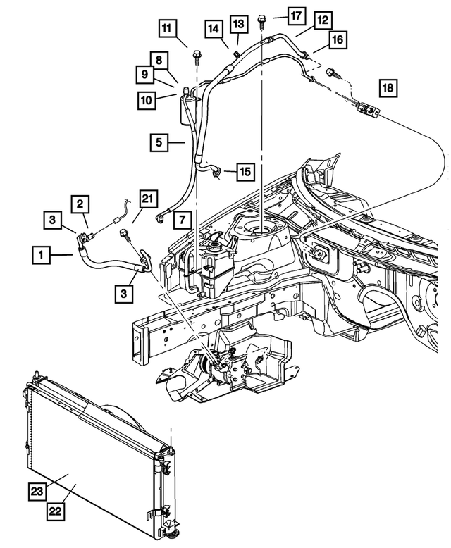 4596271AA - : A/C Discharge Line for Mopar Image