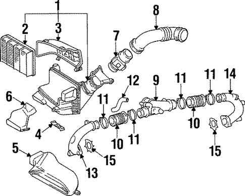 Air Intake for 1996 Toyota Supra #0