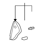 5531730051C0 - Body: Side Cover for Lexus: GS300, GS350, GS430, GS450h, GS460 Image