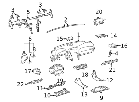 Instrument Panel for 2011 Lexus GS450h #0