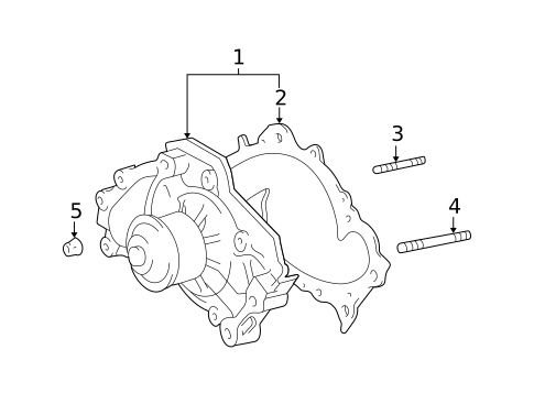Water Pump for 1999 Lexus RX300 #0