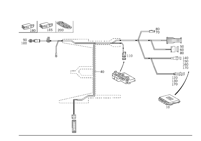 335453332 - Electrical System: Control Unit for Mercedes-Benz Image image