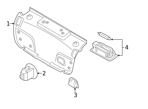Interior Trim - Trunk for 2017 Volvo S60 Cross Country #0