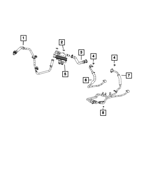 Transmission Oil Cooler and Lines for 2020 Jeep Wrangler #1
