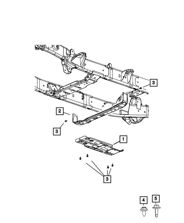 6506971AA - Frame, Bumper and Fascia: Hex Flange Head Tapping Screw &amp; Washer for Mopar Image