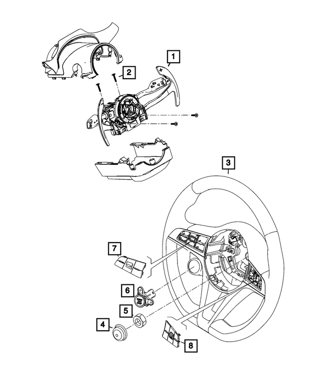 7QH33LXHAA - Electrical: Steering Column Switch for Mopar Image