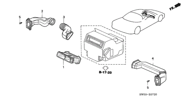 Duct for 2002 Acura NSX #0