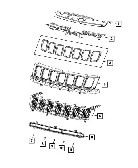 Grilles for 2018 Jeep Compass #0