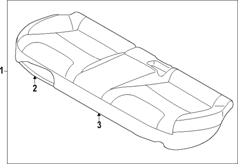 Rear Seat Components for 2023 Kia Niro #2