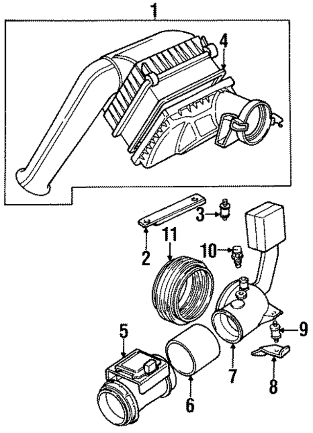 NBB3500AB - Engine: Air Cleaner Assembly for Jaguar Image