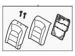89300B0950KMX - Body: Seat Back Assembly for Kia: Forte5 Image