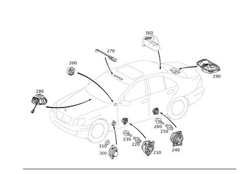 Loudspeaker for 2004 Mercedes-Benz C32 AMG #0