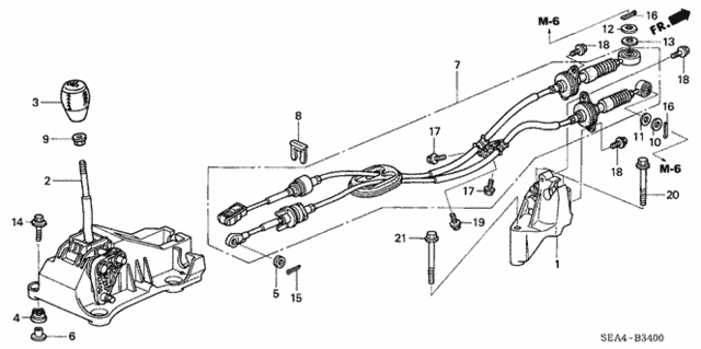 Shift Lever for 2007 Acura TSX #0