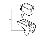 3C0864320FH67 - Body: Center Console for Volkswagen: Passat Image