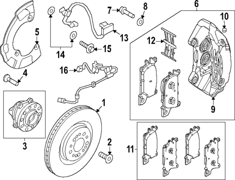Front Brakes for 2025 Genesis GV70 #0