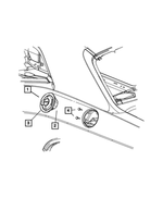 68020934AB - Body Sheet Metal Except Doors: Fuel Filler Housing for Mopar Image