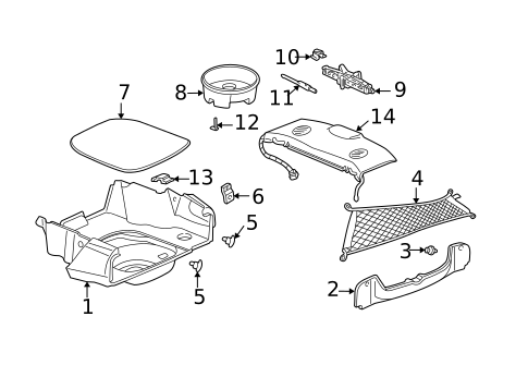 Interior Trim - Rear Body for 2004 Buick Park Avenue #0